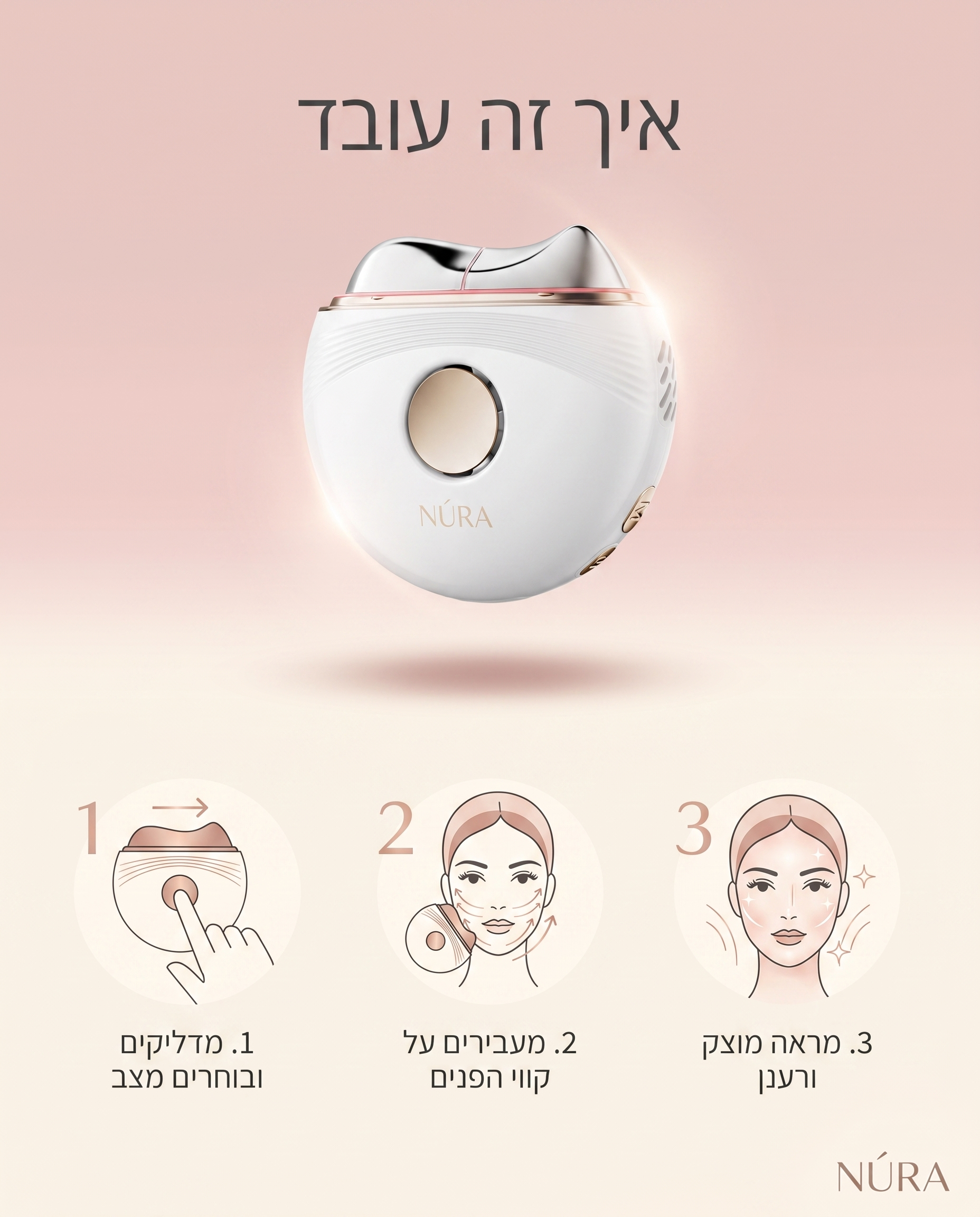 NÚRA Lift™ — מכשיר גואה שה חשמלי