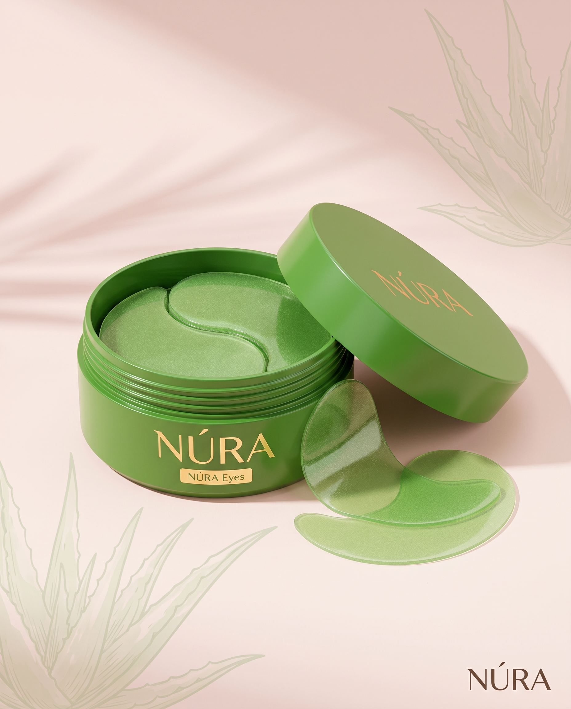 NÚRA Eyes™ — מסכות עיניים אלוורה וקולגן