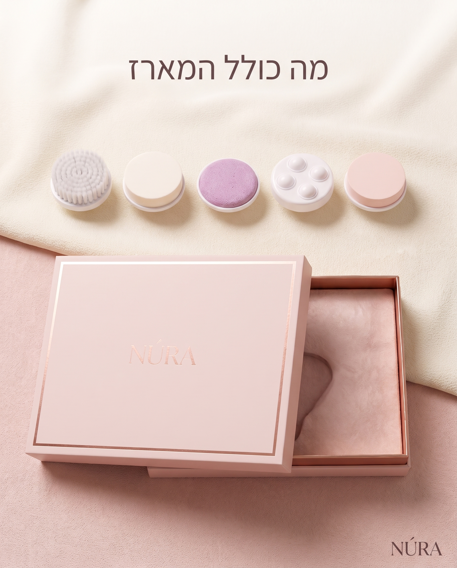 ראשים חלופיים — NÚRA Spa™