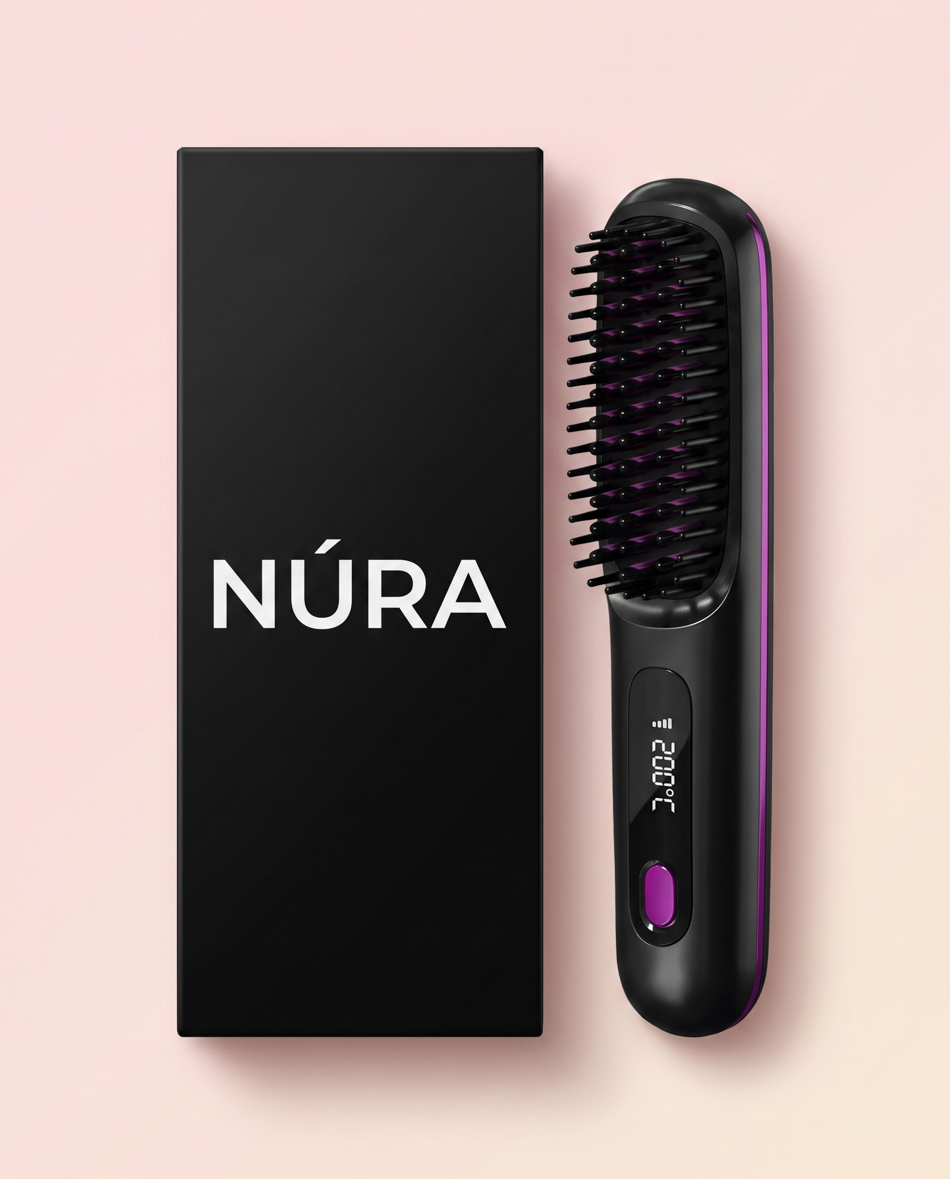 NÚRA Sleek Comb™ — מסרק החלקה חשמלי נטען