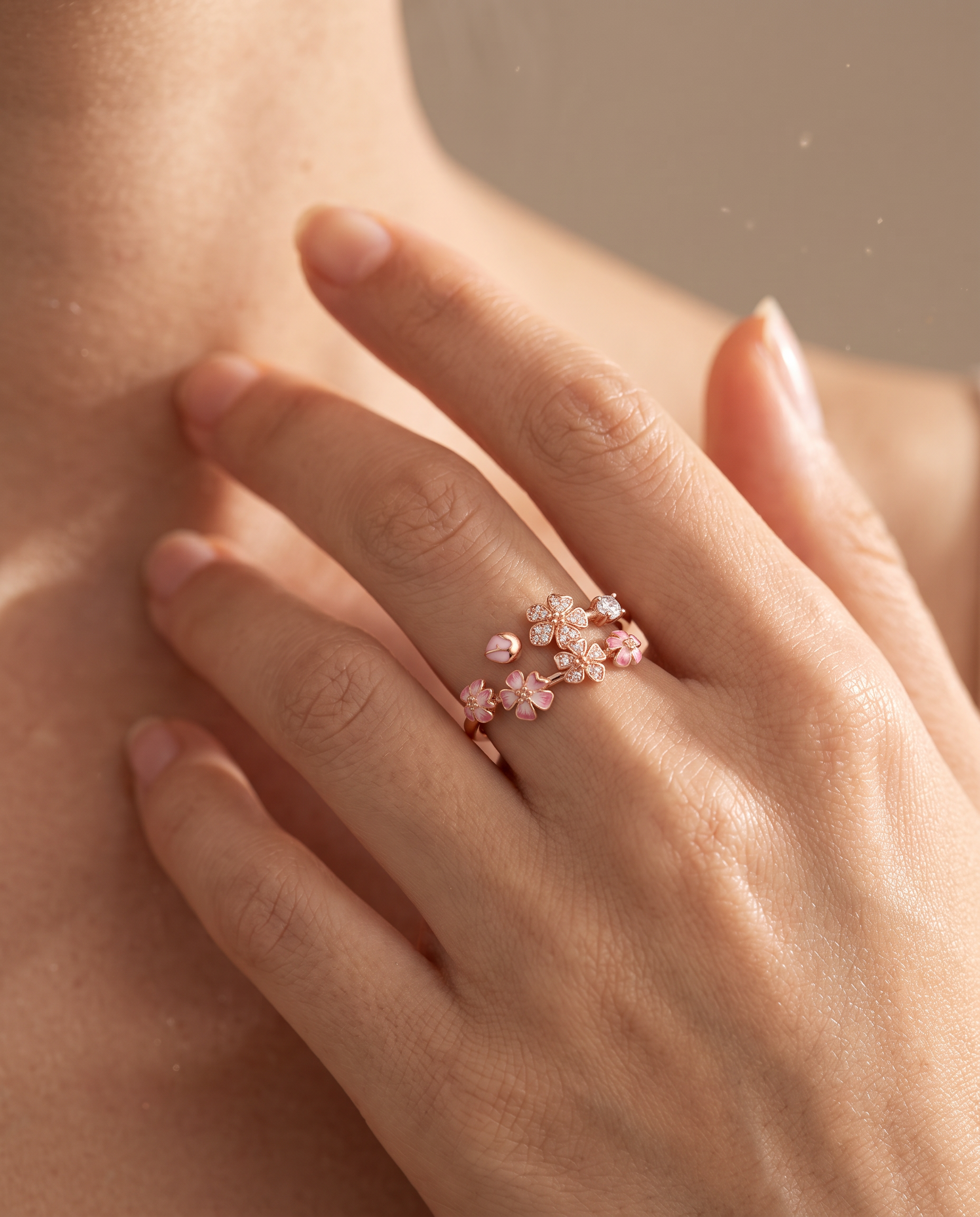 NÚRA - Peach Blossom Ring
