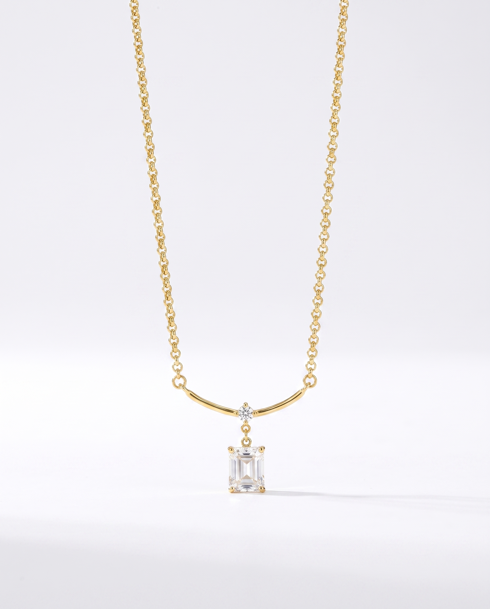 NÚRA - Emerald Cut Necklace