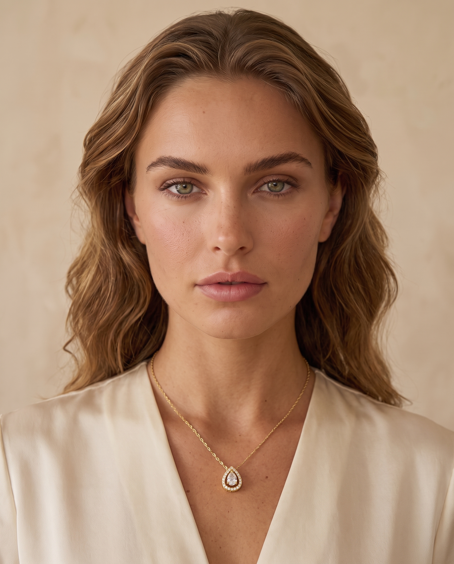 NÚRA - Halo Drop Necklace