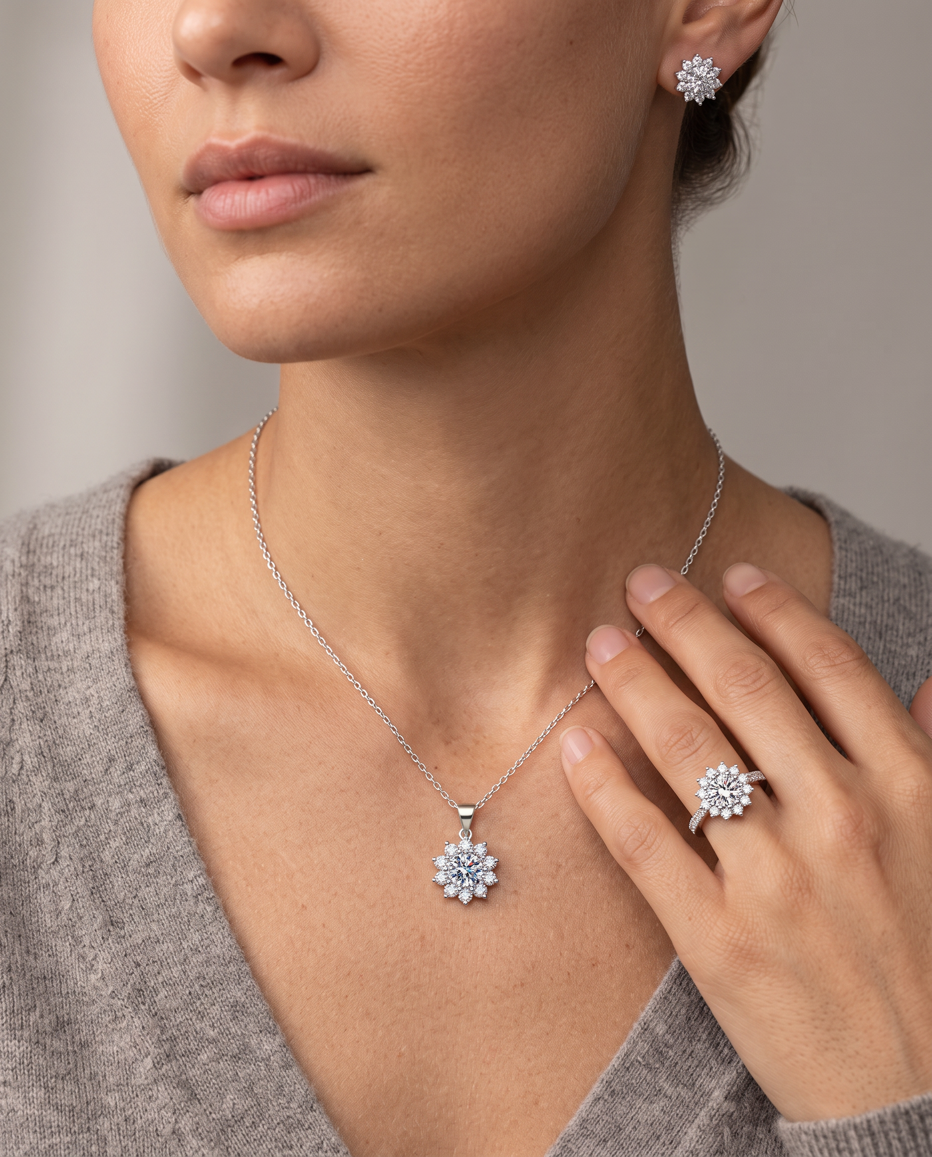 NÚRA - Silver Elegance Set