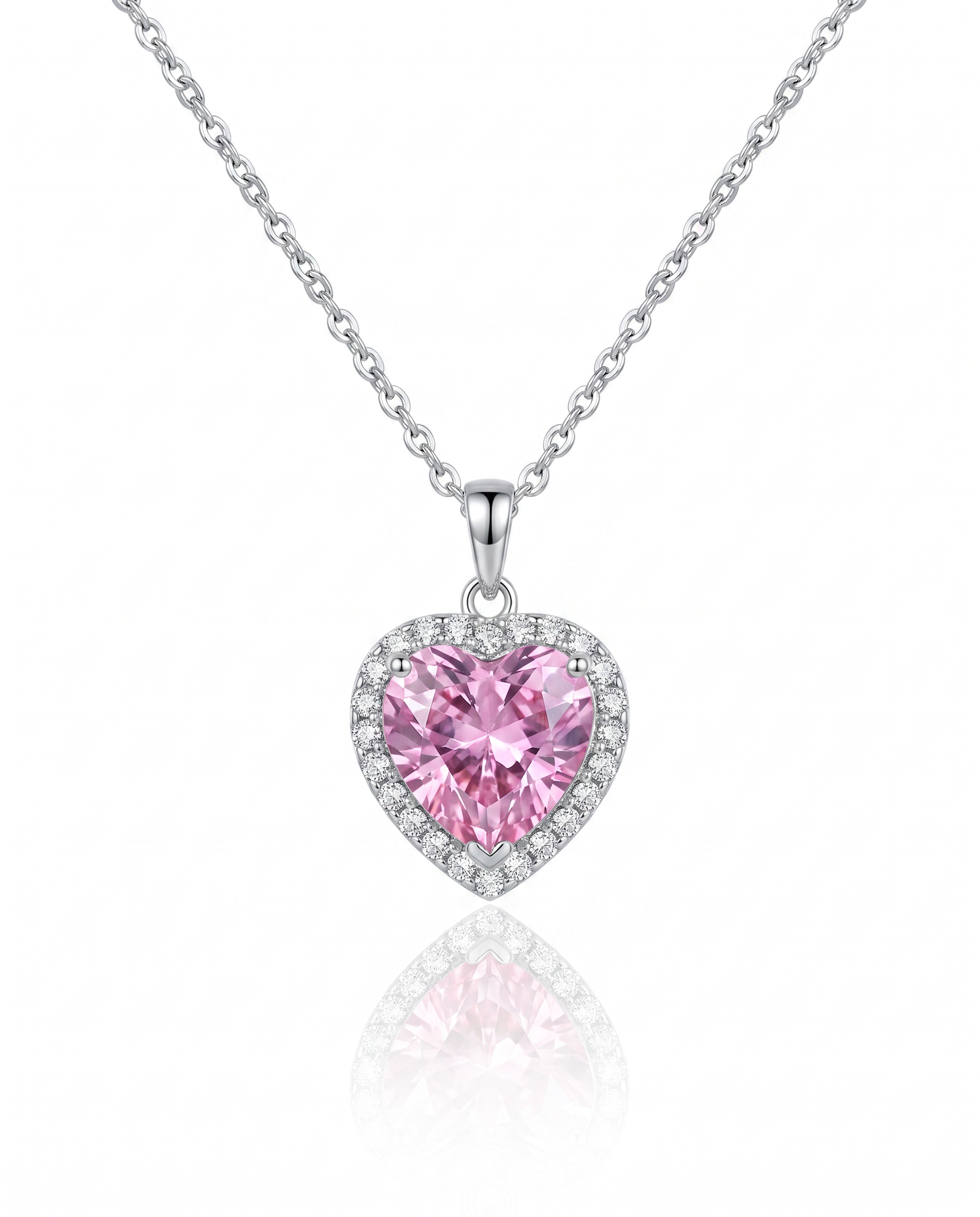 NÚRA - Pink Heart Necklace