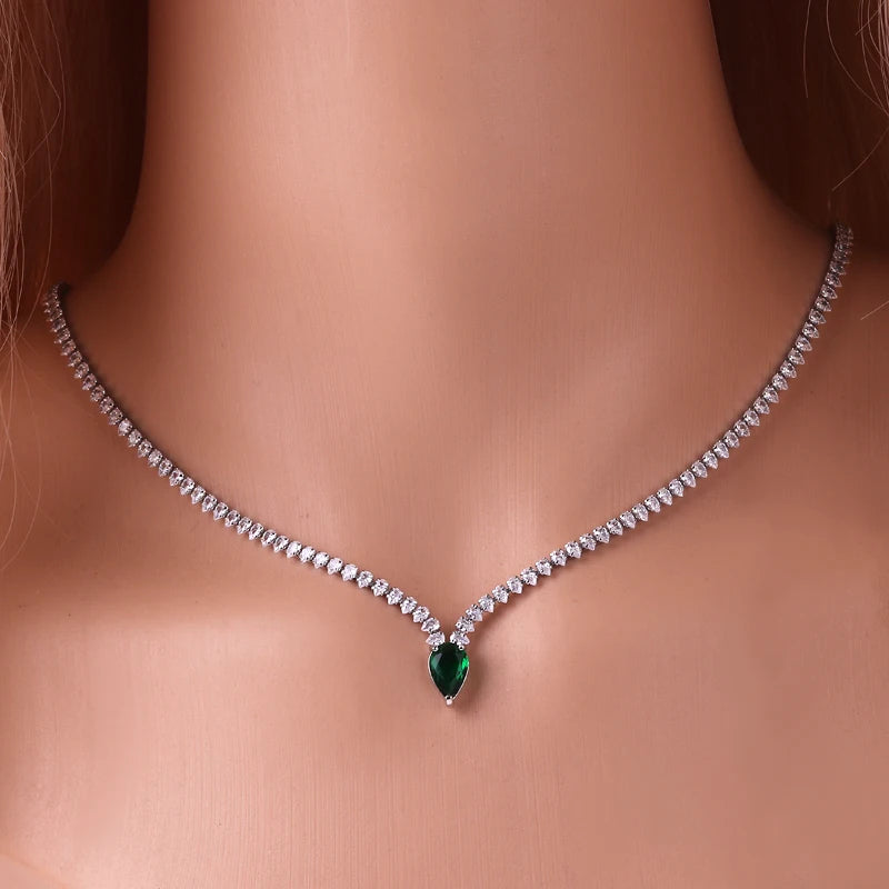 NÚRA - Lagoon Drop Necklace