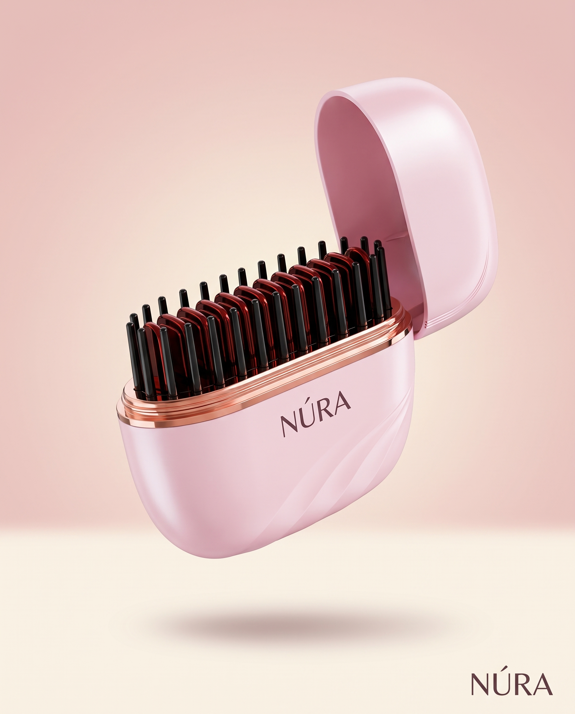 NÚRA Sleek™ — מחליק שיער מיני נייד