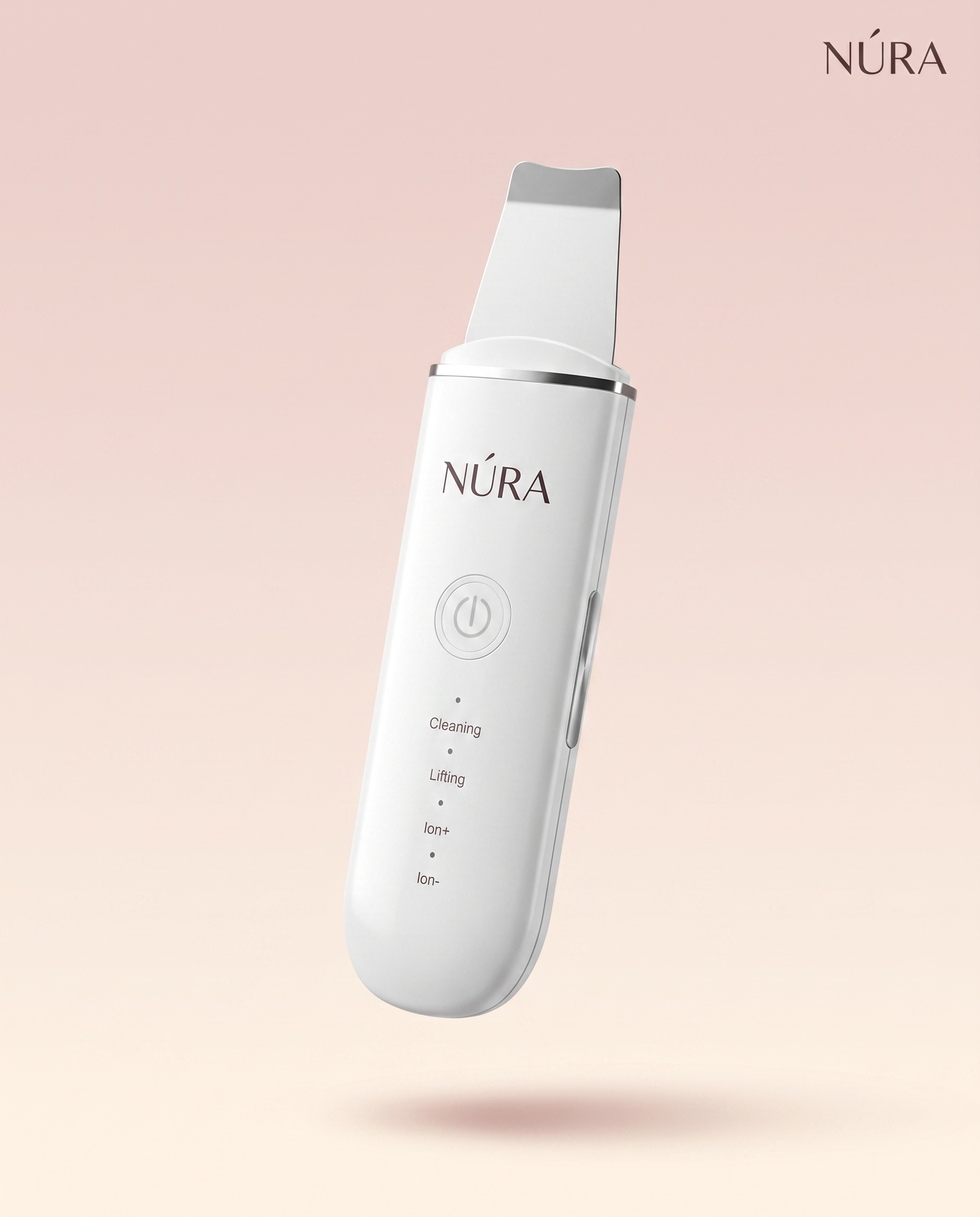 NÚRA Glow Scrub™ — מכשיר ניקוי עור אולטרסוני
