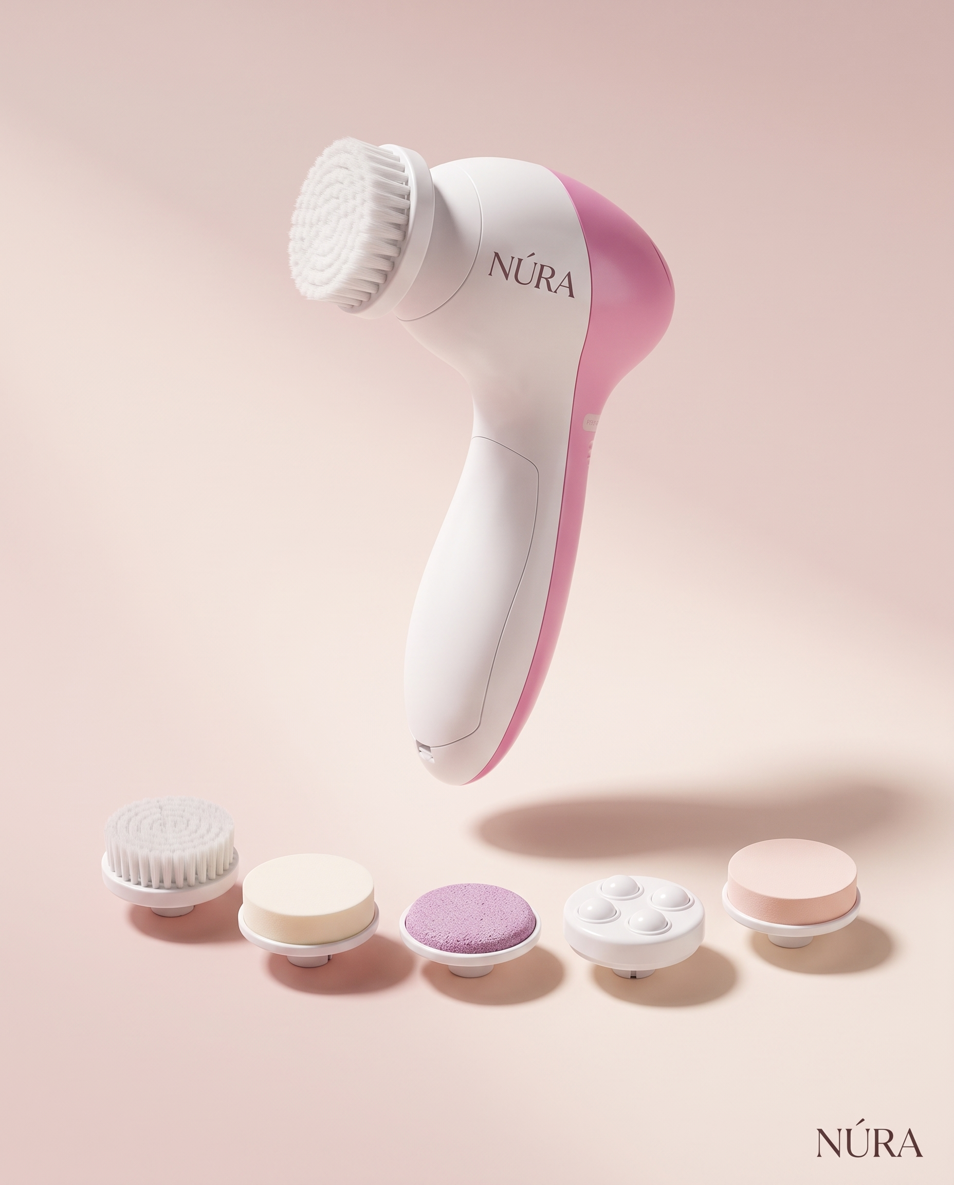 NÚRA Spa™ — מברשת ניקוי פנים חשמלית 5 ב-1