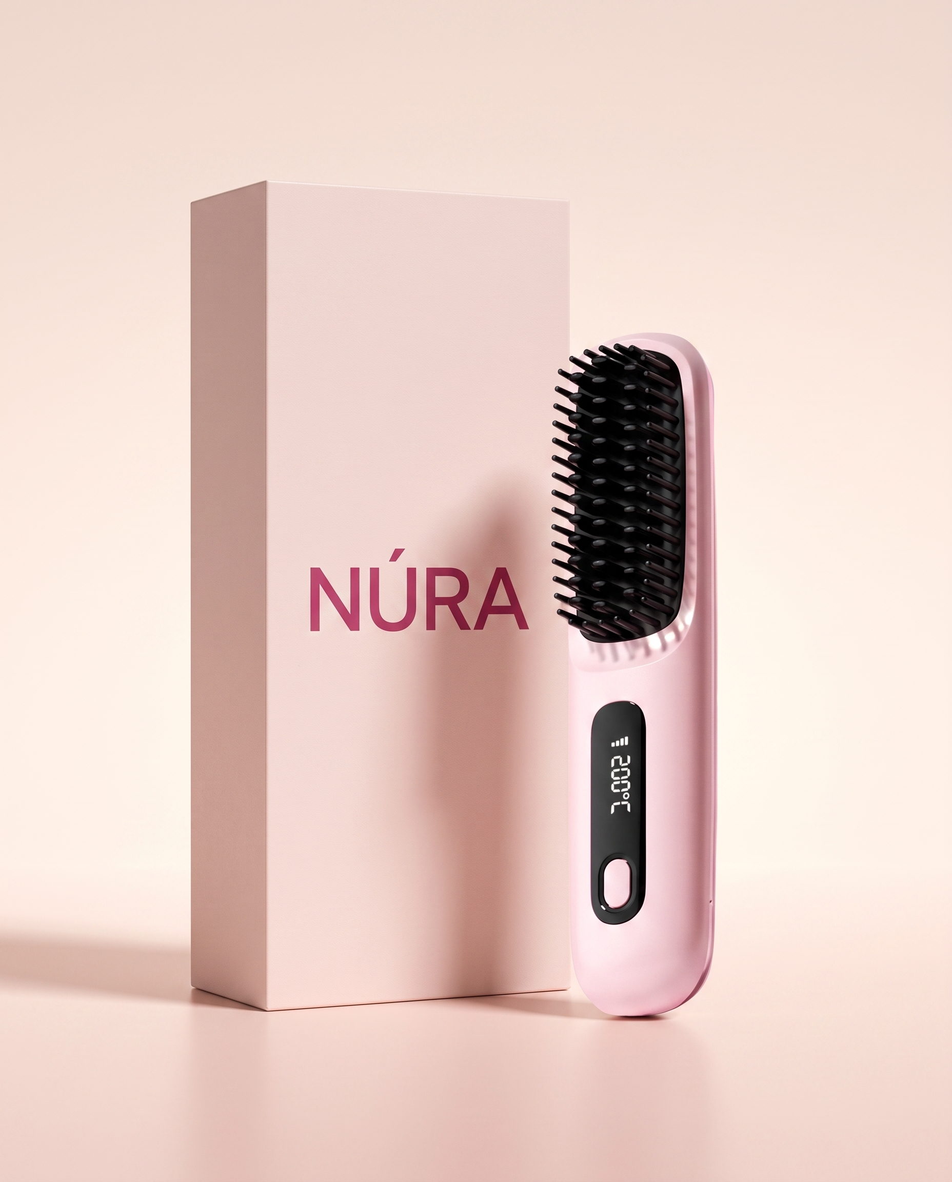 NÚRA Sleek Comb™ — מסרק החלקה חשמלי נטען