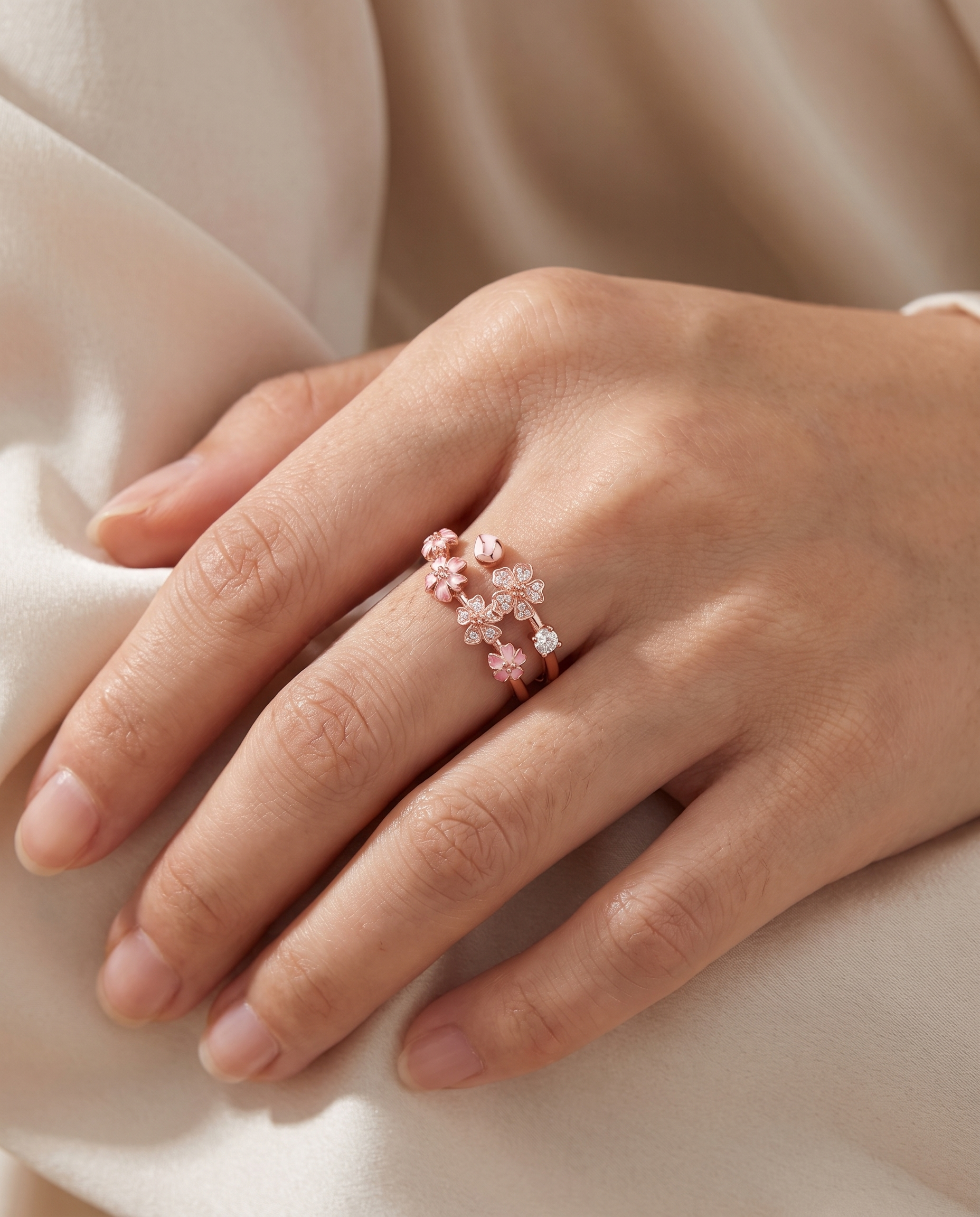 NÚRA - Peach Blossom Ring