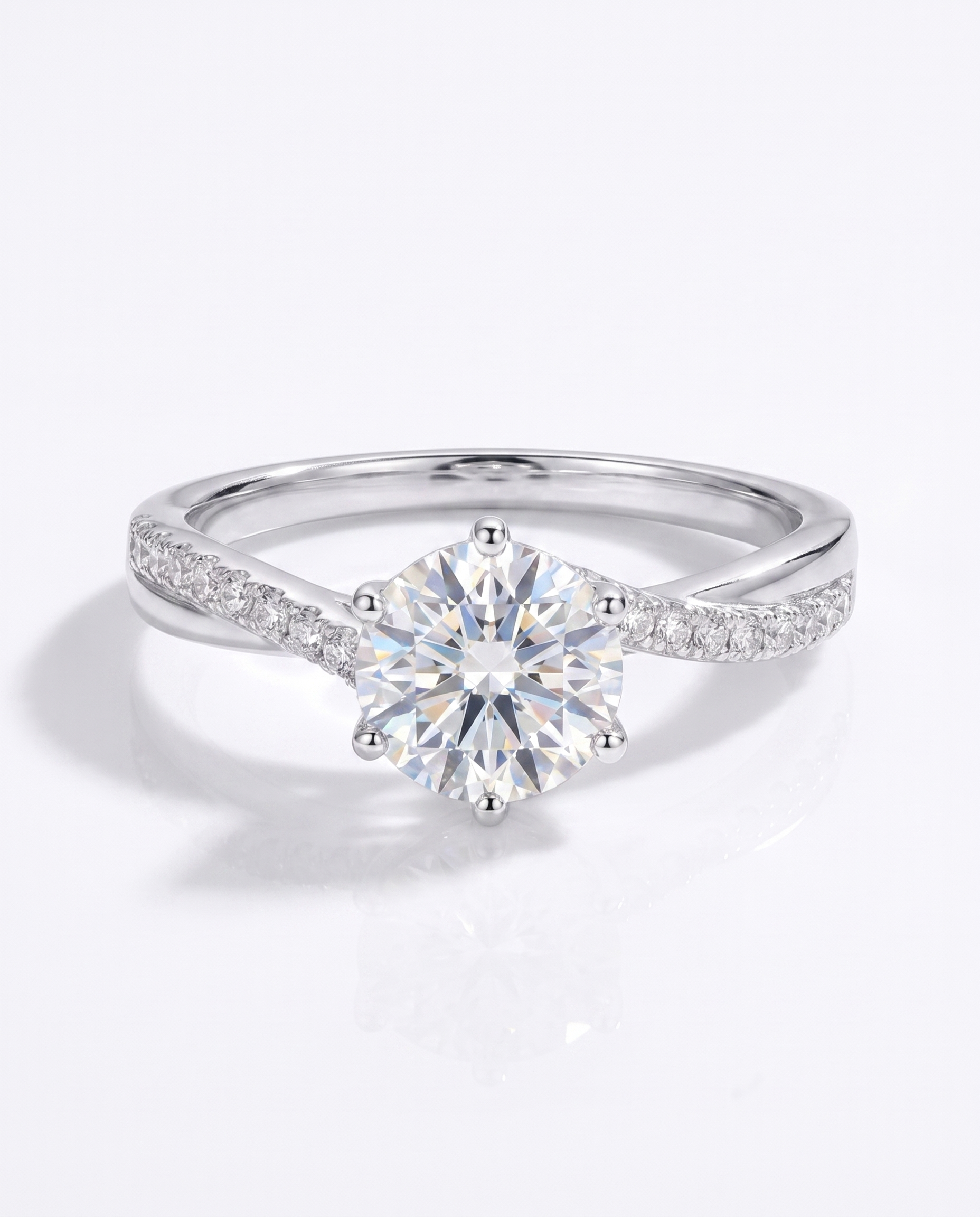 NÚRA -Twisted Solitaire Ring