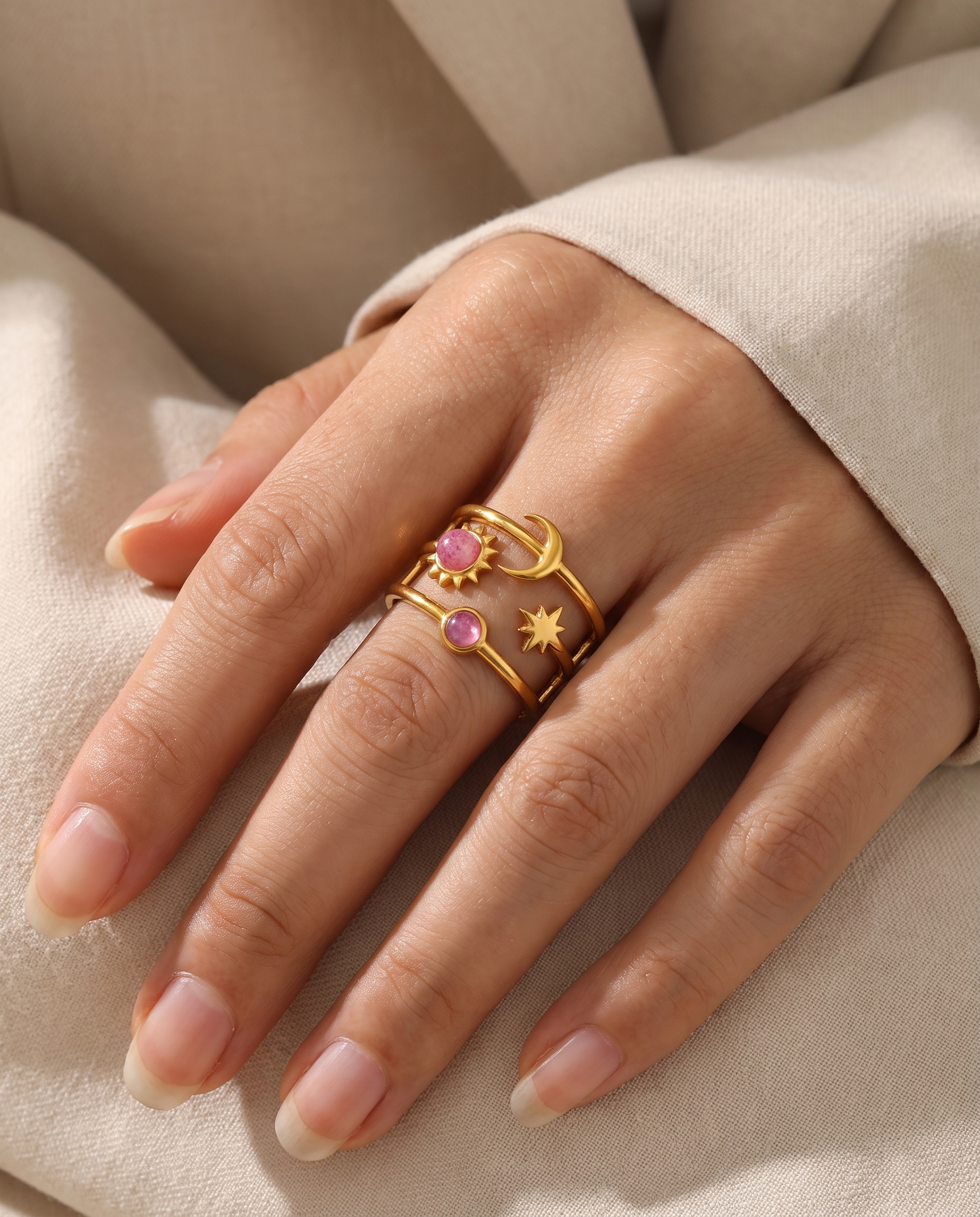 NÚRA - Celestial Open Ring