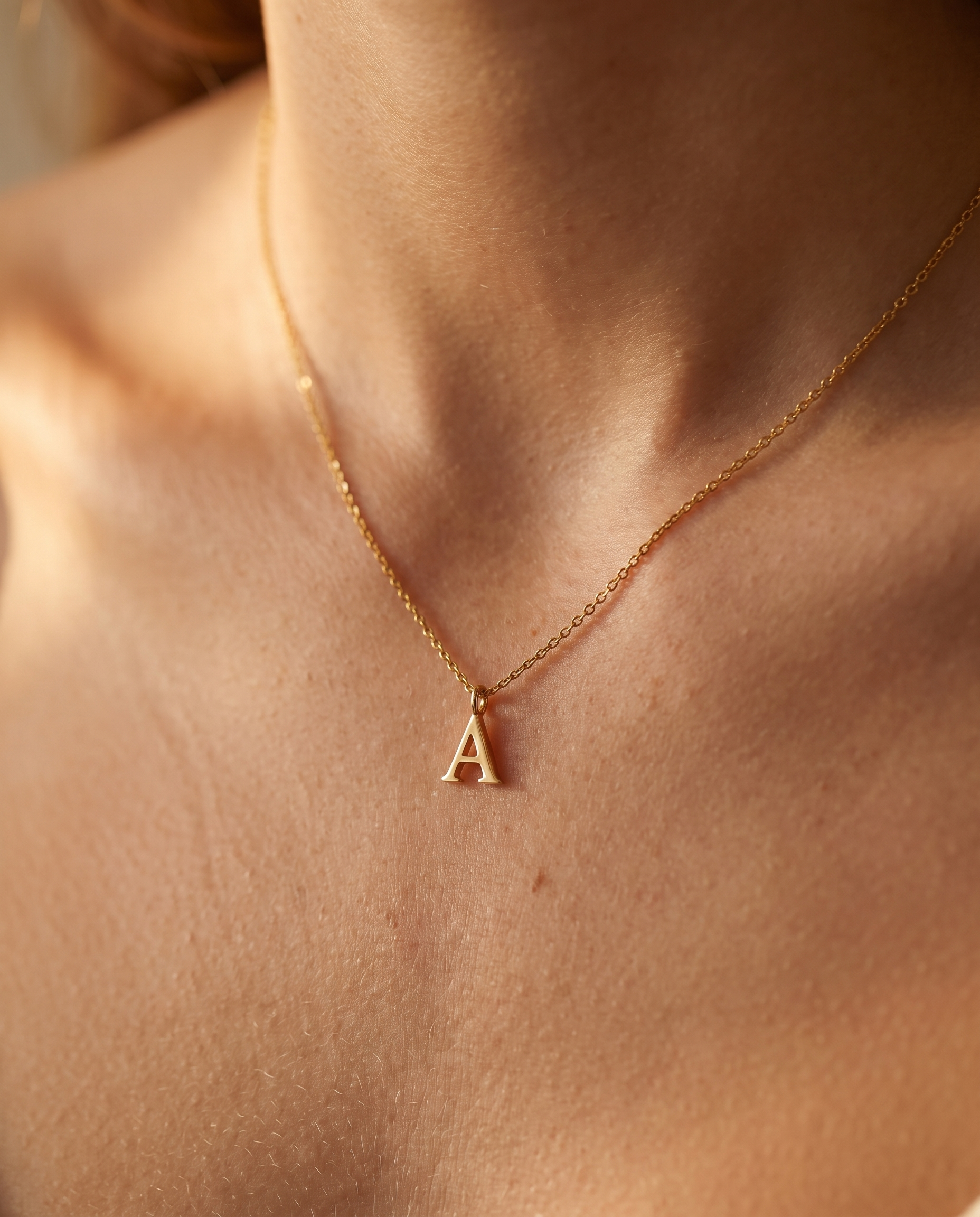 NÚRA - Delicate Letter Necklace