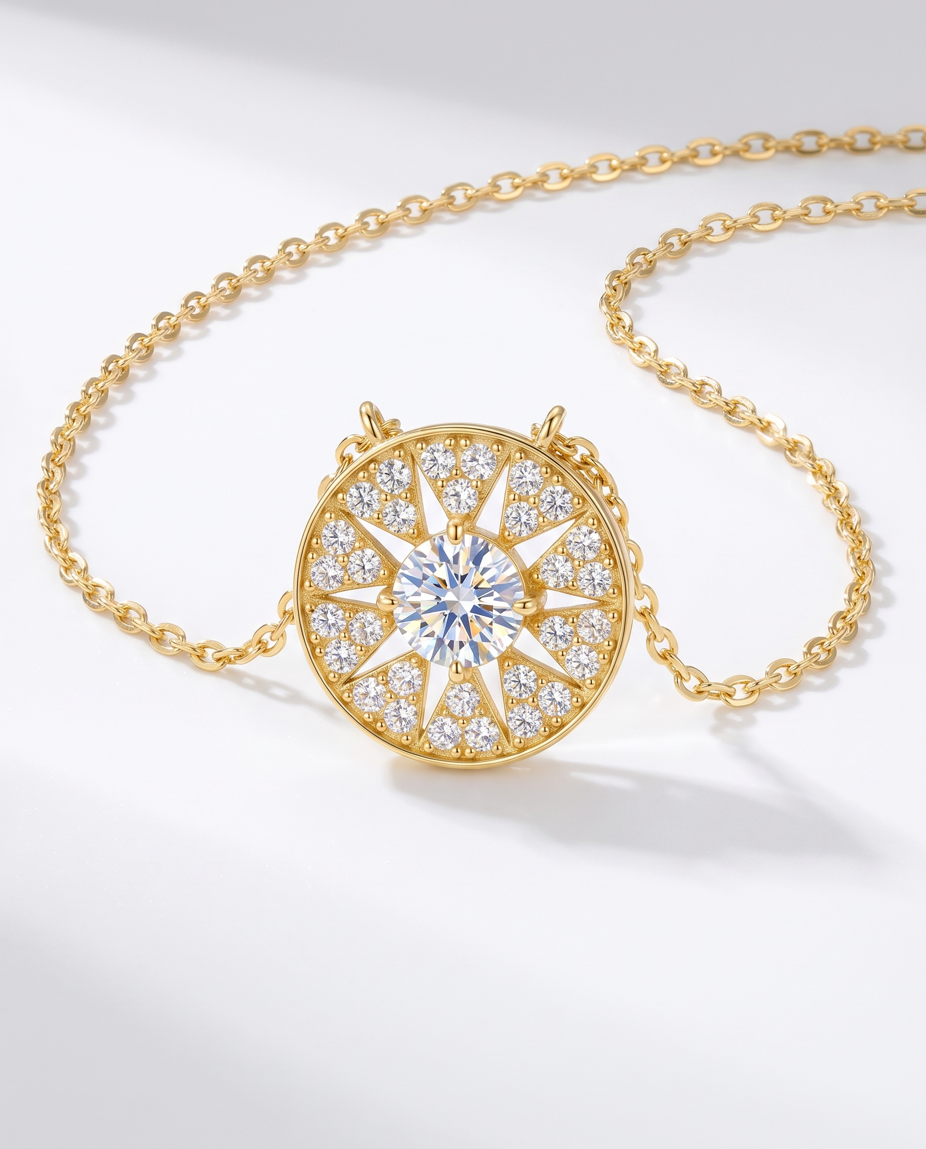 NÚRA - Sun Disc Necklace