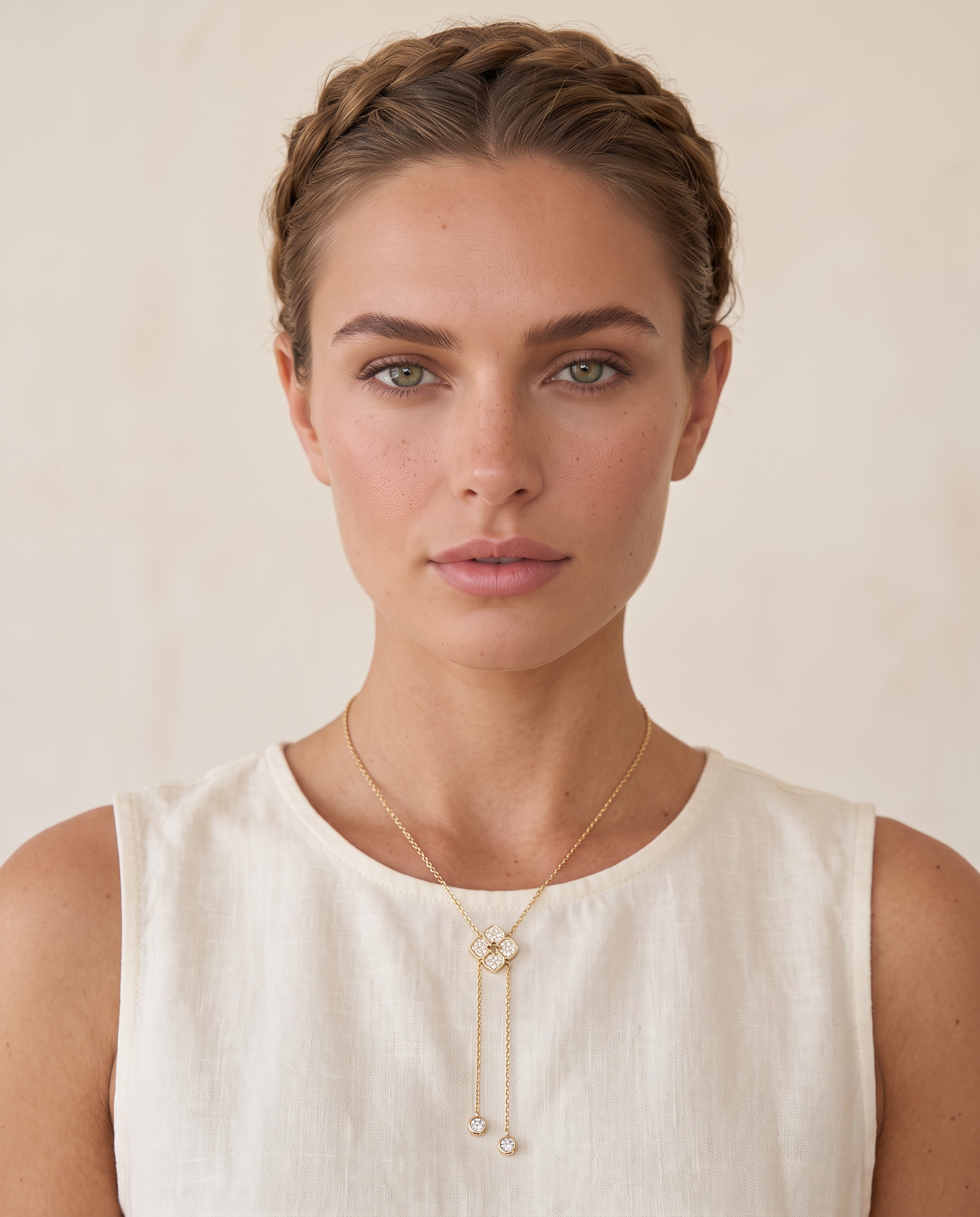NÚRA - Floral Moissanite Necklace