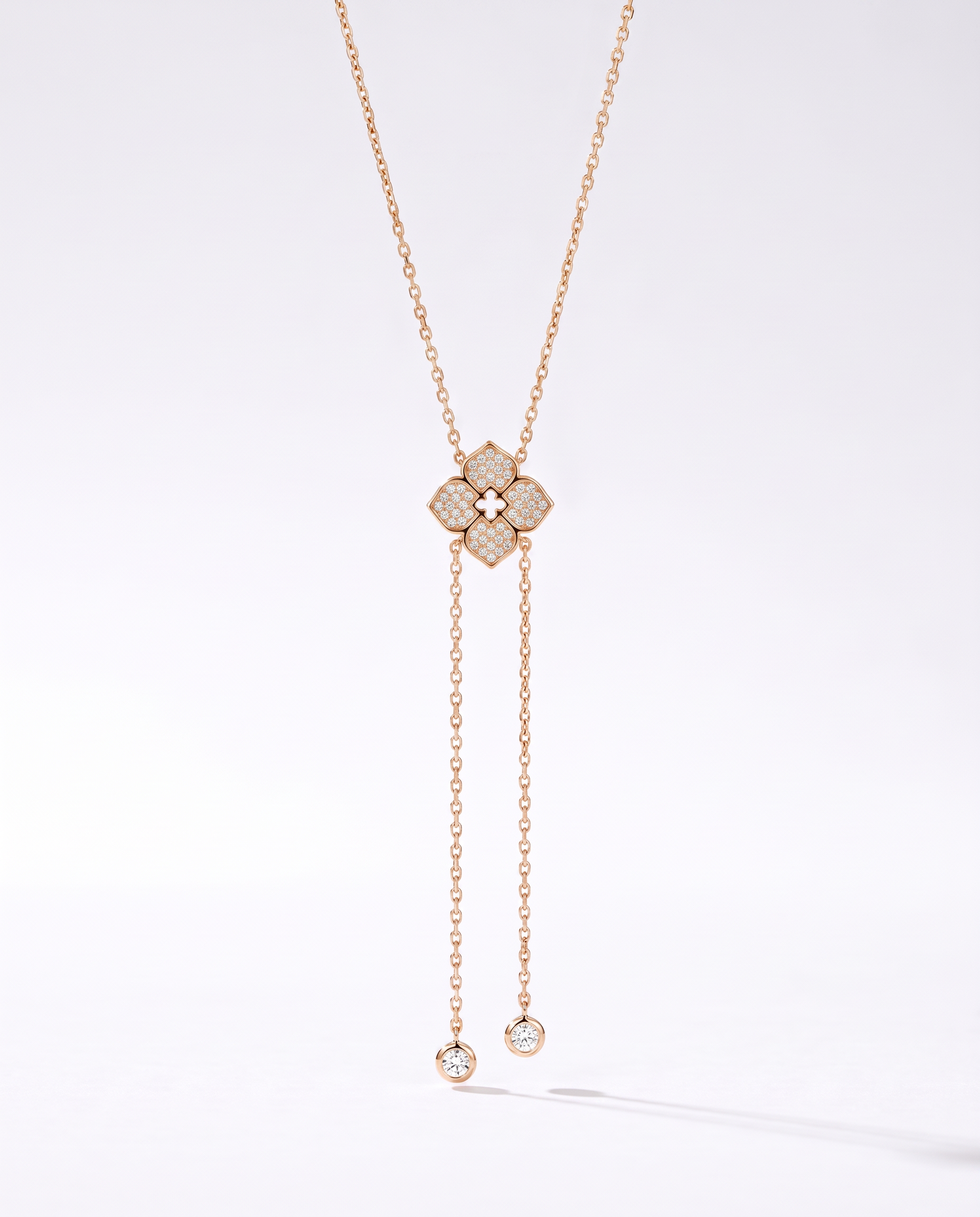 NÚRA - Floral Moissanite Necklace