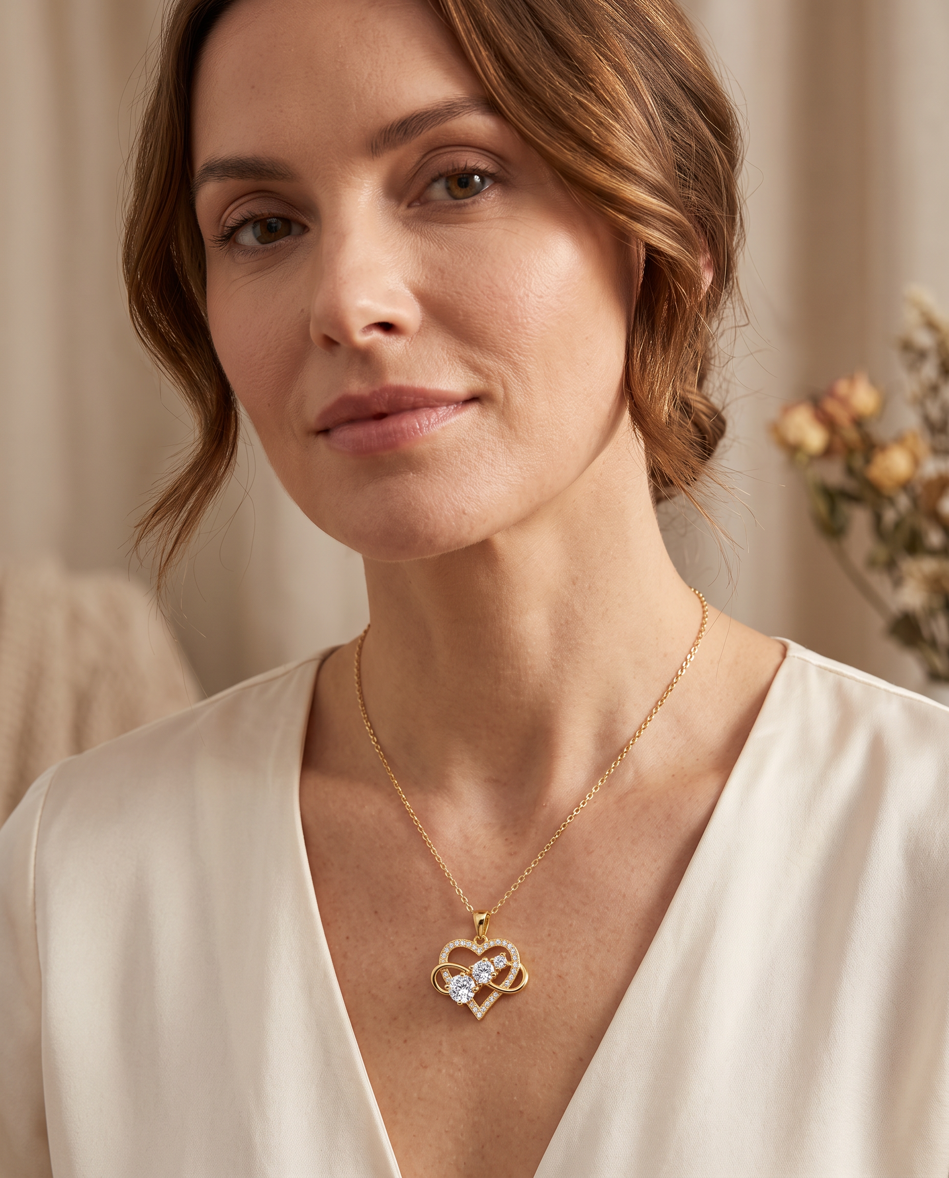NÚRA - Infinity Heart Necklace