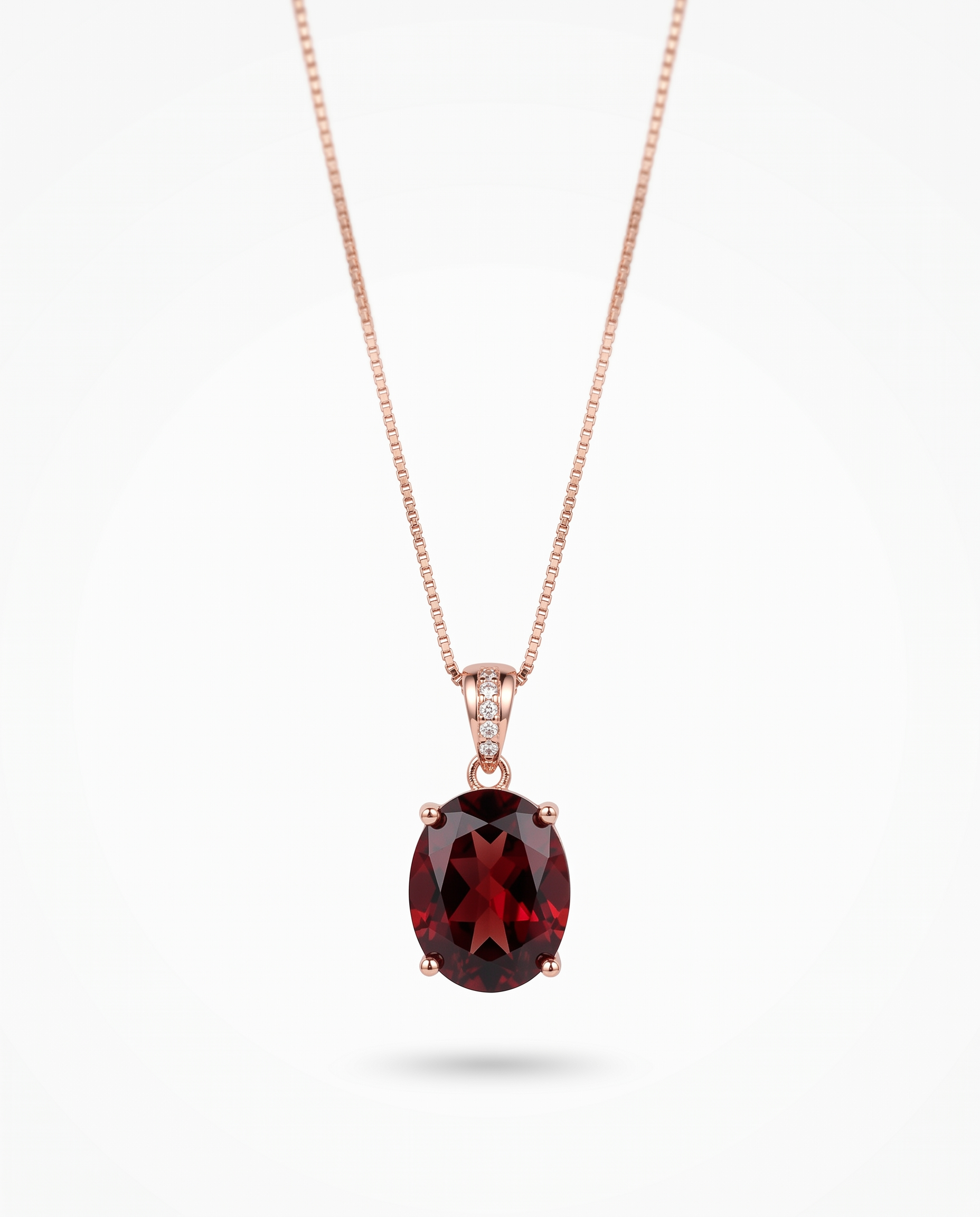 NÚRA - Ruby Garnet Necklace