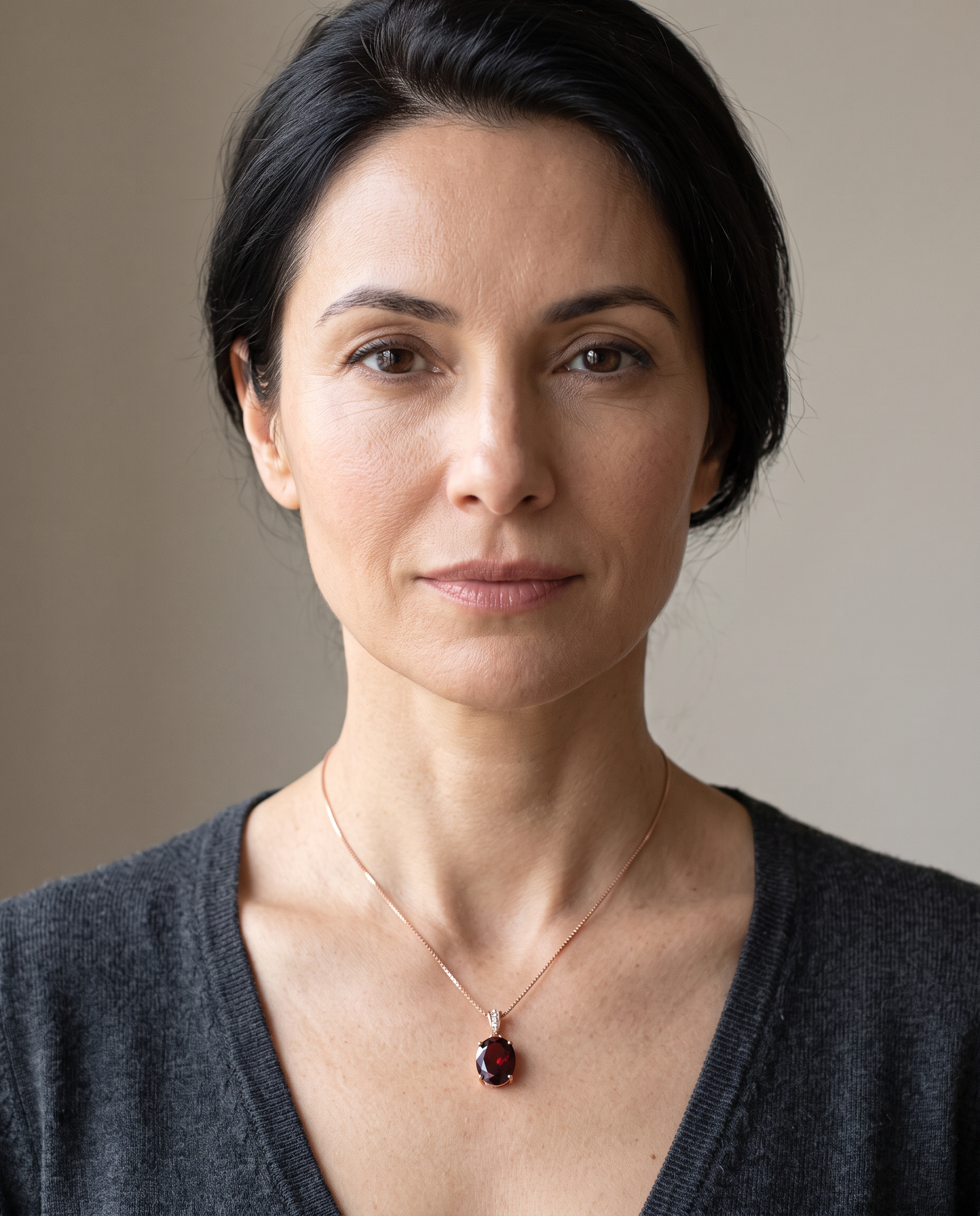 NÚRA - Ruby Garnet Necklace