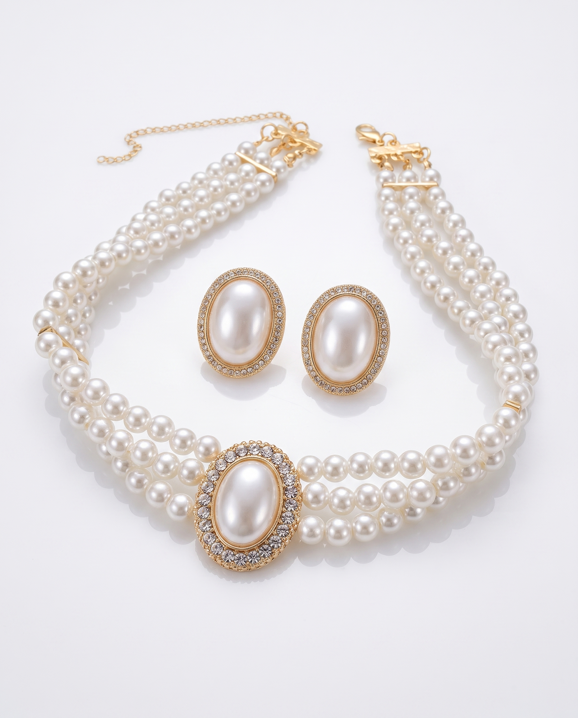 NÚRA - Pearl Bridal Set