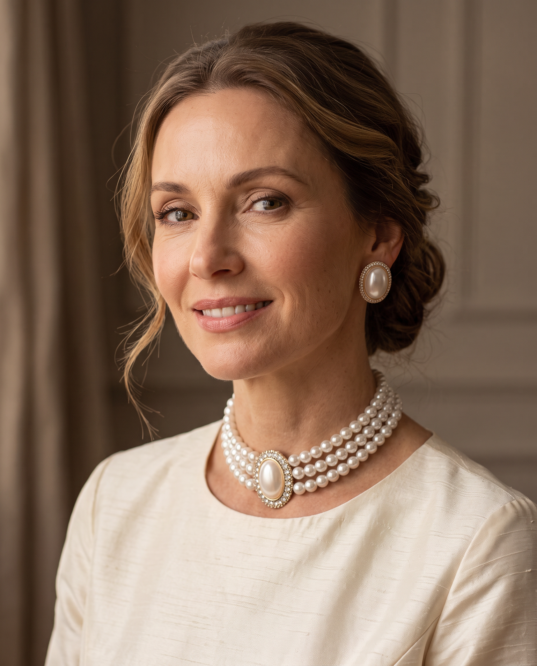 NÚRA - Pearl Bridal Set