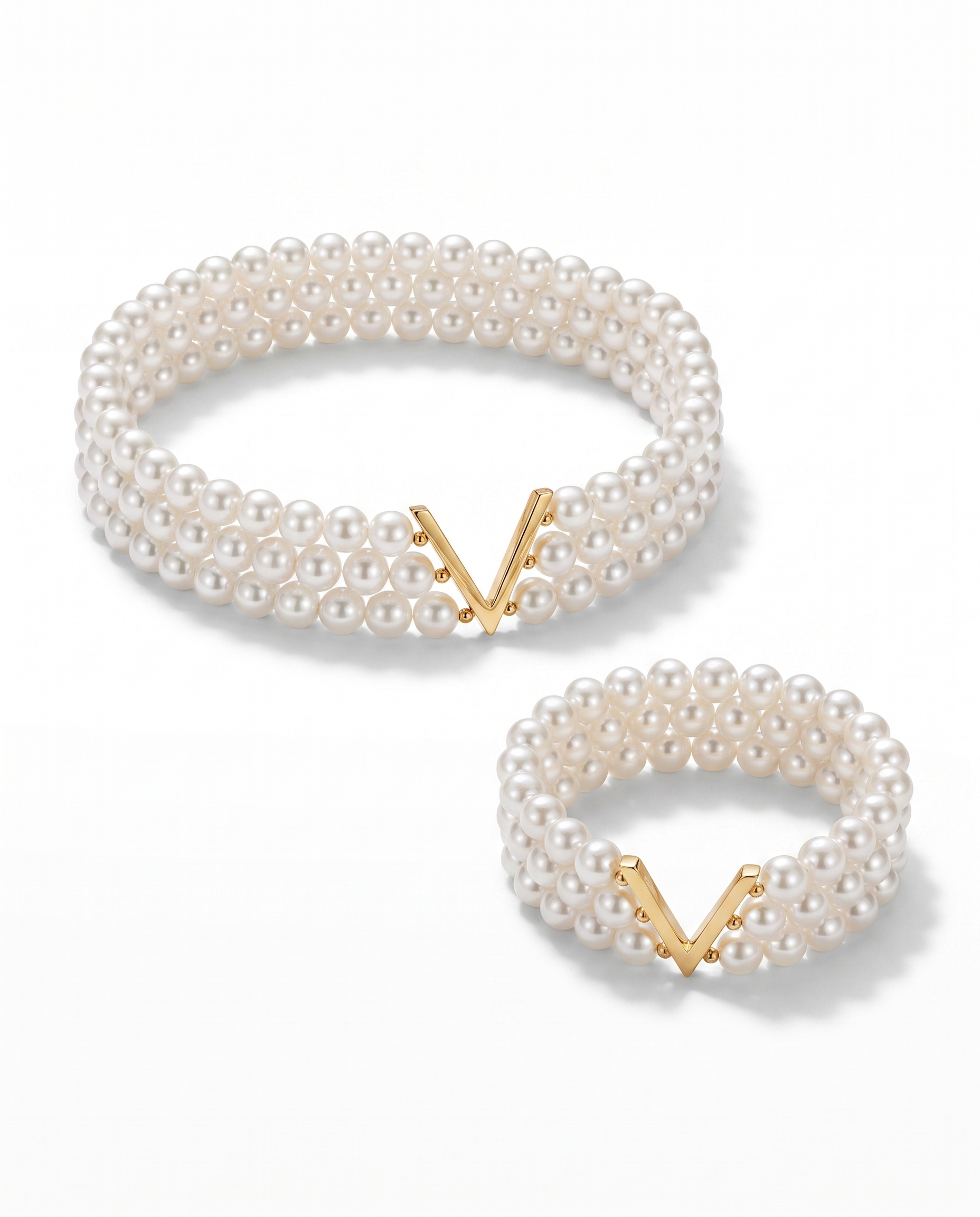NÚRA - Pearl V-Collar Set