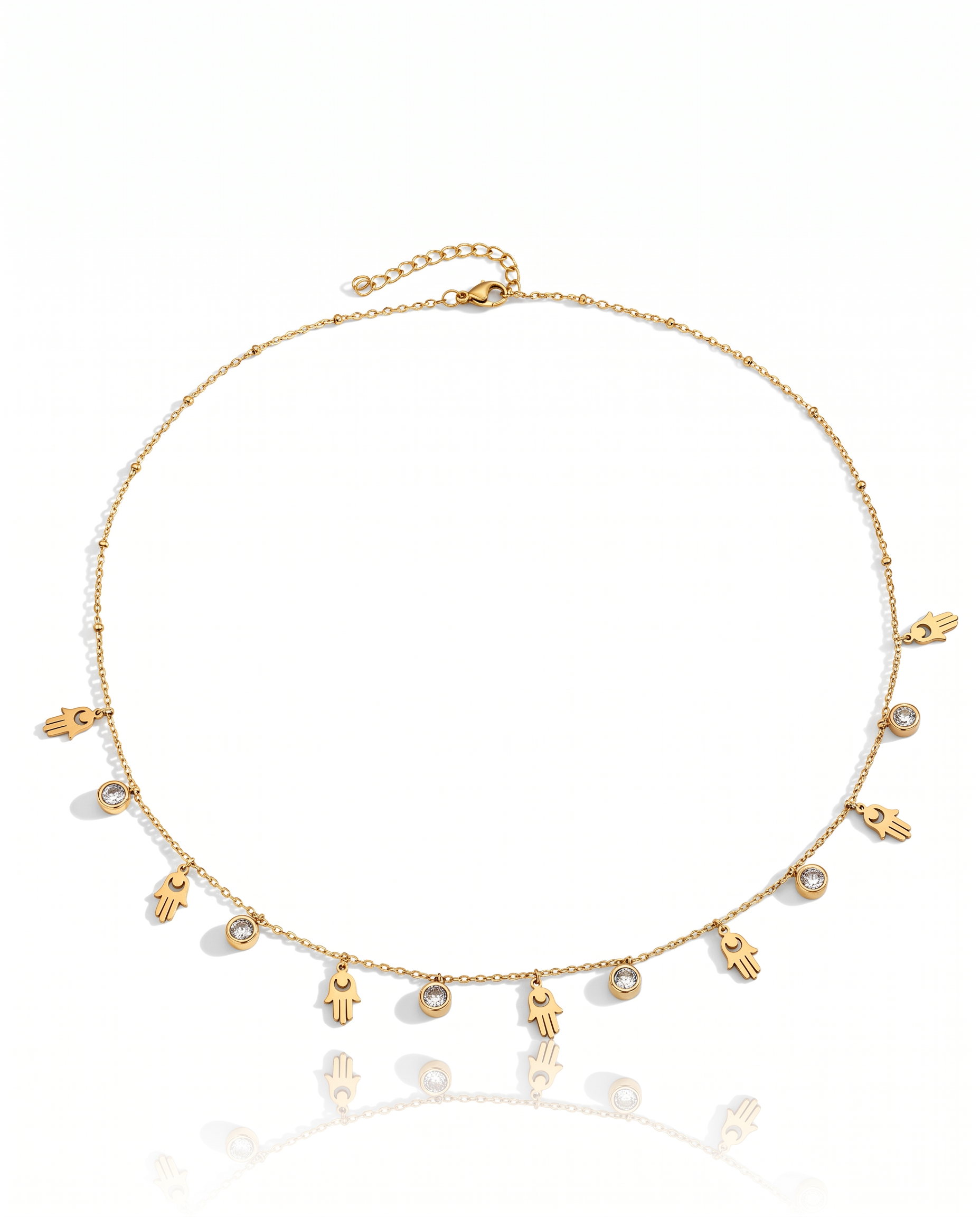 NÚRA - Multi Hamsa Necklace
