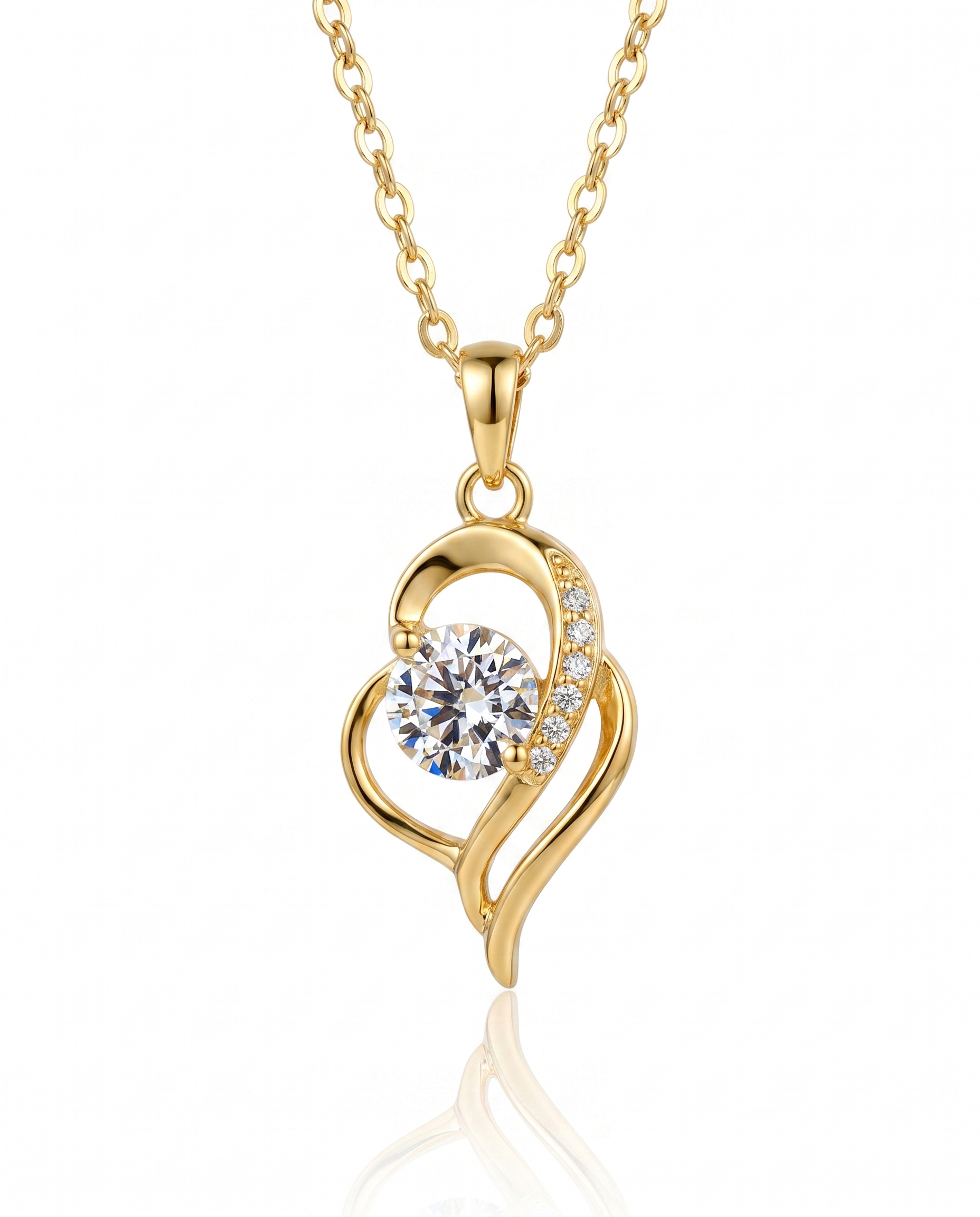 NÚRA - Gold Moissanite Necklace