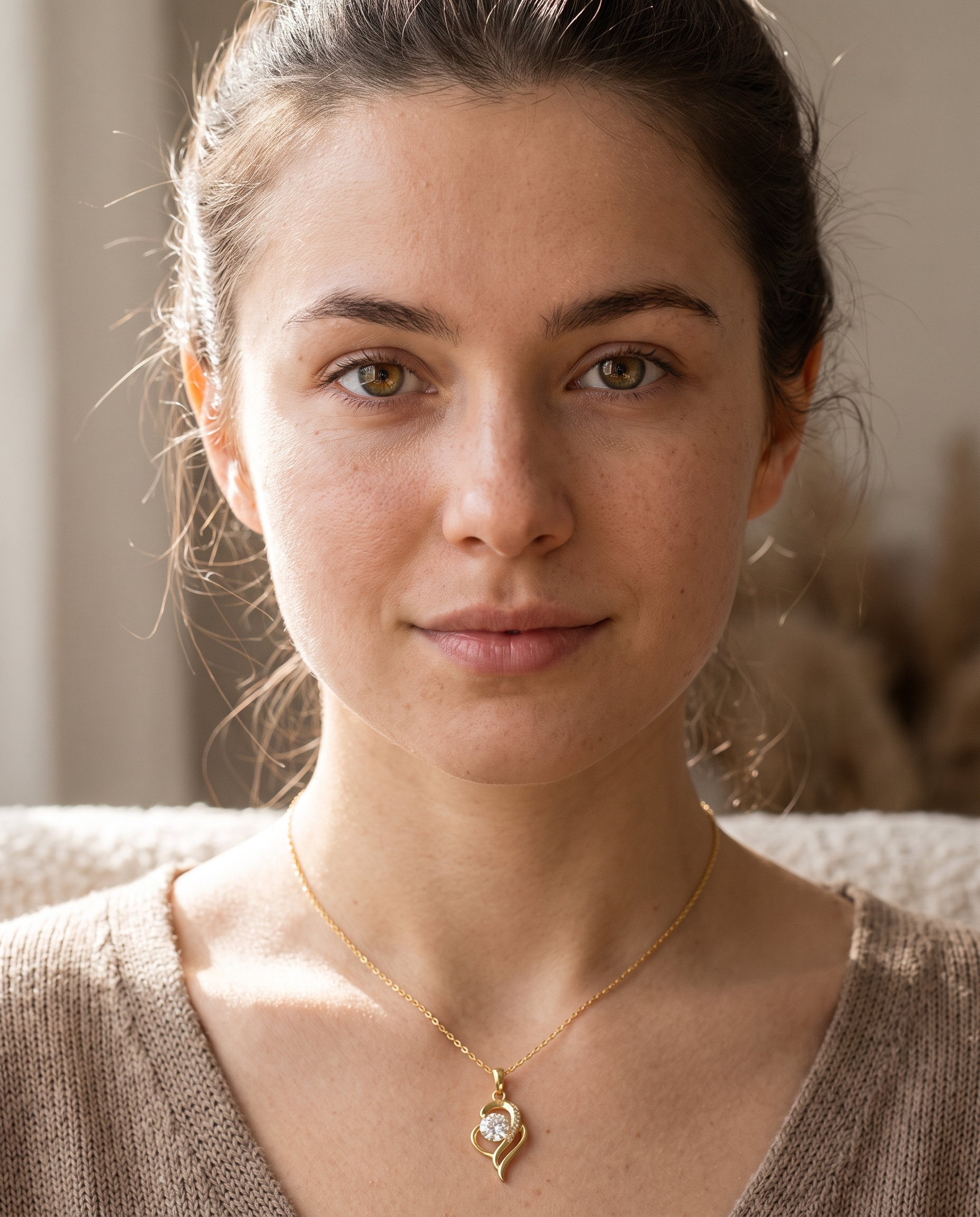 NÚRA - Gold Moissanite Necklace