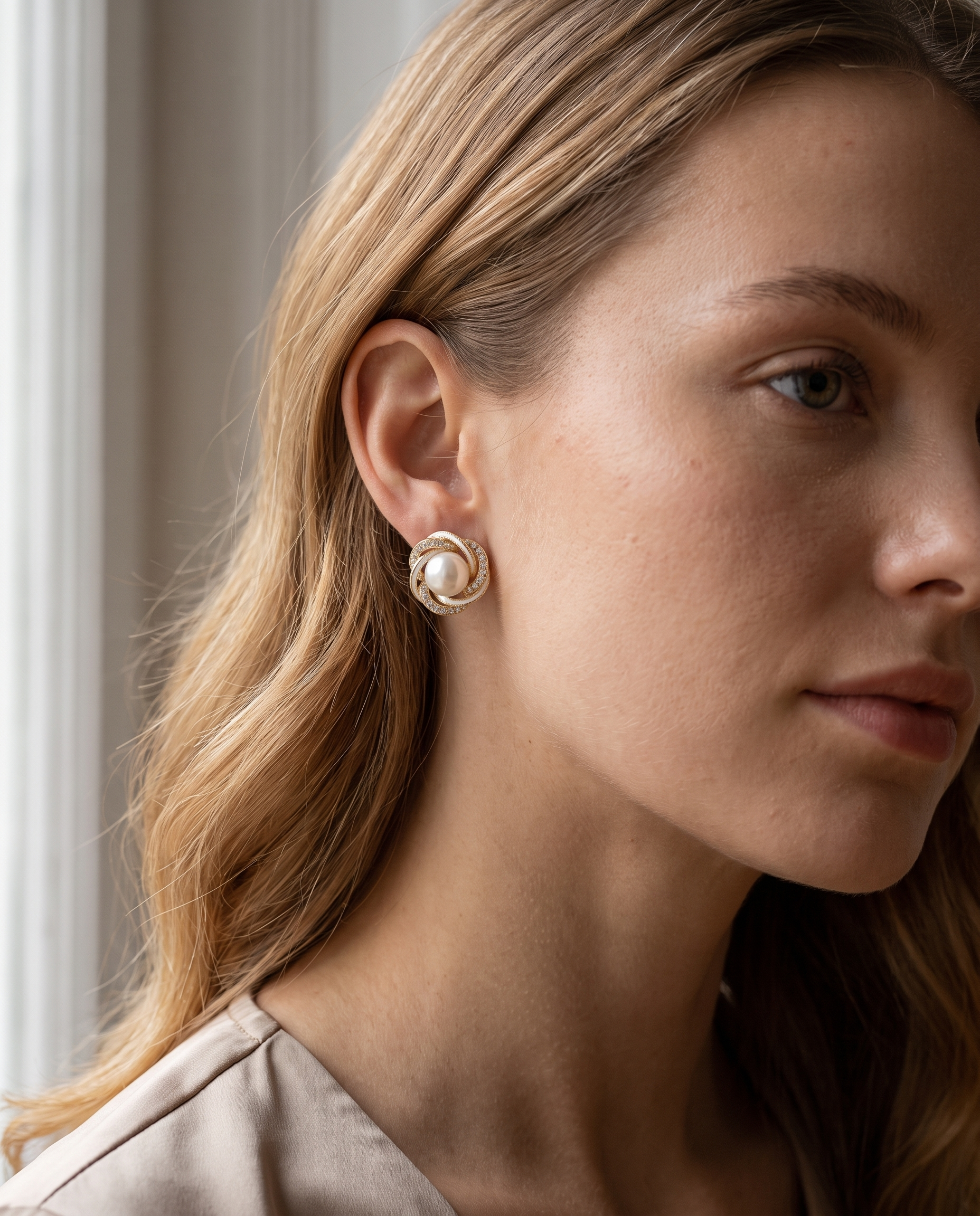 NÚRA - Pearl Blossom Earrings