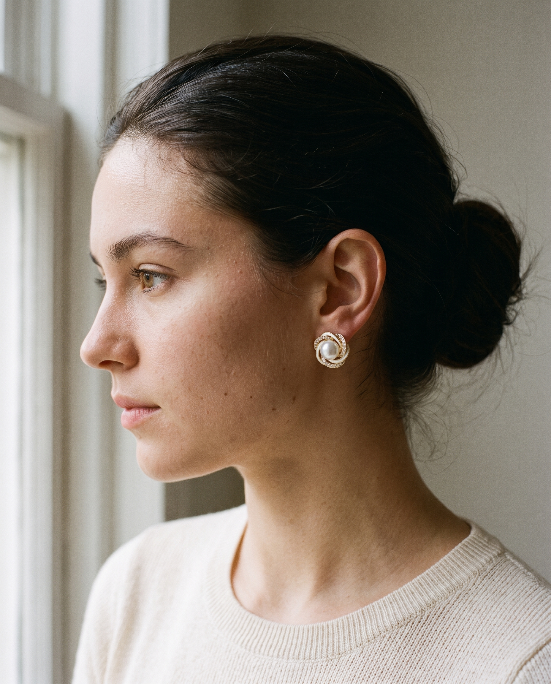 NÚRA - Pearl Blossom Earrings